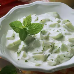 Cucumber with Yoghurt Salad